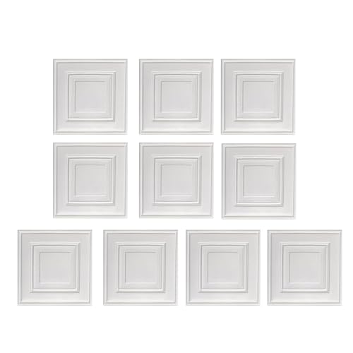Erconsso 3D Wandpaneele - 10 Stücke 3D-Ziegeloptik Tapeten - 34,8 x 34,8 cm Abziehbarer Kleber Wasserdichte 3D Tapete Für Küchendecke Erconsso 3D Wandpaneele - 10 Stücke 3D-Ziegeloptik Tapeten - 34,8 x 34,8 cm Abziehbarer Kleber Wasserdichte 3D Tapete Für Küchendecke von Erconsso