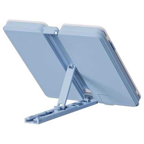 Erconsso Buchständer - Verstellbares Bleistiftregal 2 in 1 - Stifthalter und Organizer für Tablet Rezepte Schüler Schule Büro Kinder von Erconsso