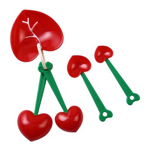 Erconsso Dekorative Messlöffel - Kleine Messlöffel,5-teiliges Set Teelöffel & Esslöffel für Kaffee Tee Kekse Backen Kochen von Erconsso