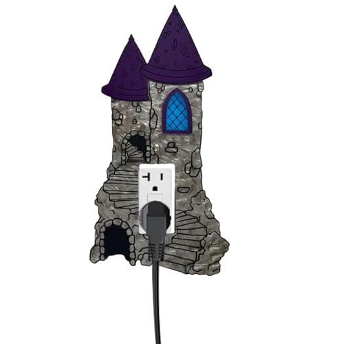 Erconsso Fancy Outlet Abdeckungen | Fantasy Castle Themed Steckdosenabdeckung – Heimdekoration für Toilette, Haus, Mädchen, Schlafsaal, Dusche, Wohnzimmer, Party, Wohnung Erconsso Fancy Outlet Abdeckungen | Fantasy Castle Themed Steckdosenabdeckung – Heimdekoration für Toilette, Haus, Mädchen, Schlafsaal, Dusche, Wohnzimmer, Party, Wohnung von Erconsso