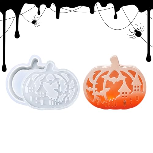 Erconsso Halloween-Formen, Kürbislampe, Erntedankfest, Silikonformen, Harzguss, Bastelzubehör für Halloween-Dekorationen, Gips, Epoxidwachs, Teelichthalter, Tischaufsätze Erconsso Halloween-Formen, Kürbislampe, Erntedankfest, Silikonformen, Harzguss, Bastelzubehör für Halloween-Dekorationen, Gips, Epoxidwachs, Teelichthalter, Tischaufsätze von Erconsso