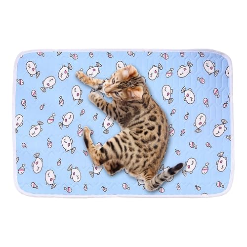 Erconsso Haustier Kühlmatte,wasserdichte Kühldecke Katzen Kühl Schlafdecke - Atmungsaktive Haustier Schlafmatte Für Outdoor Picknick Park von Erconsso