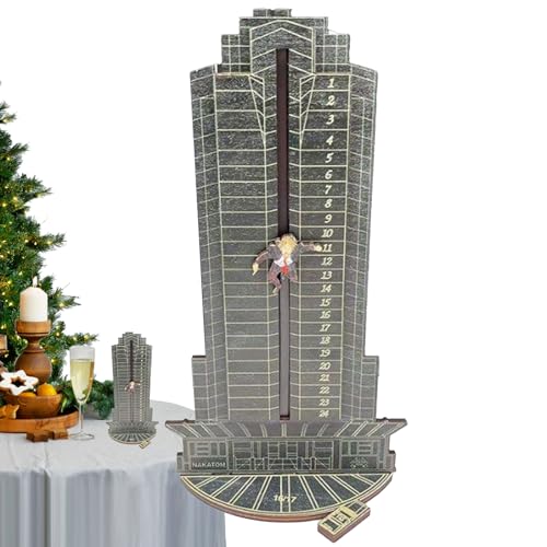 Erconsso Holz Weihnachtskalender | 24-Tage Adventskalender Holz Schiebe Schlitten Dekoration | Lustige Saisonale Deko Mittelpunkt Für Groß Und Klein Erconsso Holz Weihnachtskalender | 24-Tage Adventskalender Holz Schiebe Schlitten Dekoration | Lustige Saisonale Deko Mittelpunkt Für Groß Und Klein von Erconsso