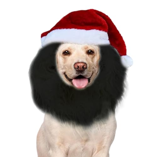 Erconsso Hund Weihnachtsmannhut - Lustig Süßer Niklashut - Haustier Kostüm Für Wintertage Nacht Draußen Familie Freunde Kinder Erconsso Hund Weihnachtsmannhut - Lustig Süßer Niklashut - Haustier Kostüm Für Wintertage Nacht Draußen Familie Freunde Kinder von Erconsso