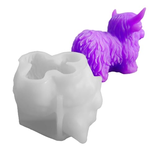 Erconsso Kerzenform | 3D Silikon Yak Kerzenform,Dekorative Bastelform für Nutztiere Handwerk Schmuck Reise Festtagsdekoration Fans Haushalt Erconsso Kerzenform | 3D Silikon Yak Kerzenform,Dekorative Bastelform für Nutztiere Handwerk Schmuck Reise Festtagsdekoration Fans Haushalt von Erconsso