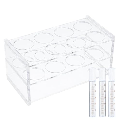 Erconsso Reagenzglasständer | Laborhalterung für Reagenzgläser,8 Öffnungen Acryl Aufbewahrungsbox Für Labor Lagerung Organisation Wissenschaft Unterricht Erconsso Reagenzglasständer | Laborhalterung für Reagenzgläser,8 Öffnungen Acryl Aufbewahrungsbox Für Labor Lagerung Organisation Wissenschaft Unterricht von Erconsso