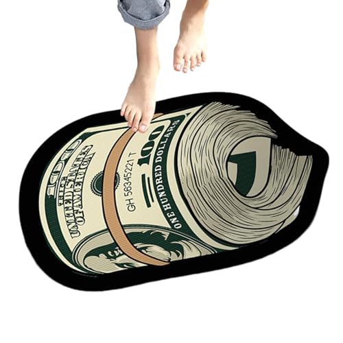 Erconsso Teppich für Schlafzimmerästhetik | 100-Dollar-Schein-Bodenteppich,Weicher Kristall-Samt-Küchenteppich, Rutschfester Geldteppich, ästhetische Raumdekoration, 19,7 x 31,5 Zoll Erconsso Teppich für Schlafzimmerästhetik | 100-Dollar-Schein-Bodenteppich,Weicher Kristall-Samt-Küchenteppich, Rutschfester Geldteppich, ästhetische Raumdekoration, 19,7 x 31,5 Zoll von Erconsso