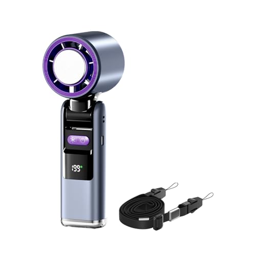 Erconsso Tragbarer Ventilator,Handventilator Mit Digitaldisplay | Kühlsystem Mit -Kühlfunktion Und 199 Stufen Für Sport Zuhause Ren Camping Picknick Erconsso Tragbarer Ventilator,Handventilator Mit Digitaldisplay | Kühlsystem Mit -Kühlfunktion Und 199 Stufen Für Sport Zuhause Ren Camping Picknick von Erconsso