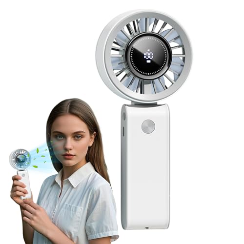 Erconsso Ventilator | Handlicher Tragbarer Kühlventilator | Wiederaufladbarer 3-Stufen Luftkühler Mit LED-Display Für Outdoor Wandern Camping Wohnheim Schlafzimmer Küche Erconsso Ventilator | Handlicher Tragbarer Kühlventilator | Wiederaufladbarer 3-Stufen Luftkühler Mit LED-Display Für Outdoor Wandern Camping Wohnheim Schlafzimmer Küche von Erconsso