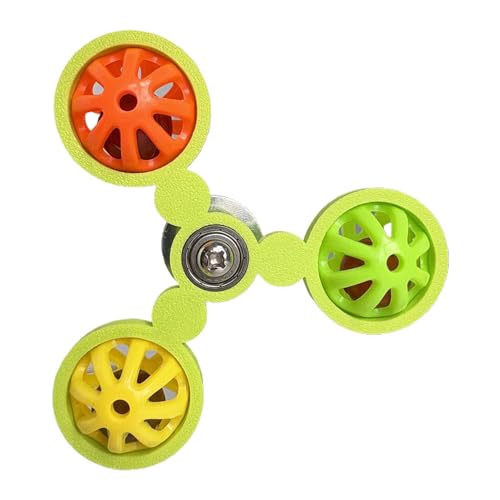 Erconsso Vogelspielzeug Für Papageien,Rotierender Vogelkäfig Ball Mit Windmühle In Farbenfroh - Interaktives Sensorikspielzeug Für Nymphensittiche Und Kakadus Zur Beschäftigung Und Bewegung Im Käfig von Erconsso