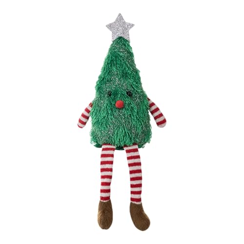 Erconsso Weihnachts Plüschfiguren, Weihnachtsbaum Plüschfigur, Weiche Festliche Figuren Deko Spielzeit Geschenk Für Kinder Zuhause Reise Wohnaccessoire von Erconsso