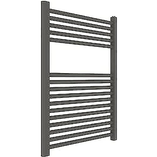 ERCOS Handtuchwärmer Badetuchwärmer Abmessungen 600x770 MM Heizkörper Farbe Quarz Opaque, 1/2" Anschlüsse Geliefert mit Montagekit von ERCOS