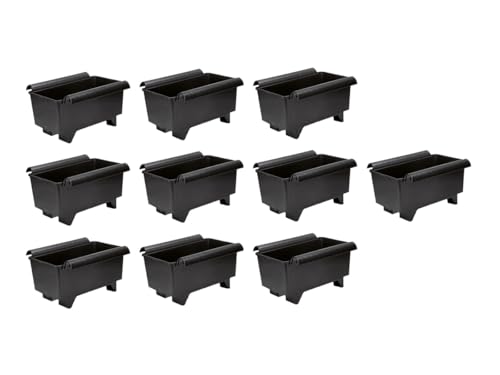 Erdbeerprofi - Profi-Pflanzkasten - 10 Balkonkasten für Erdbeeren - 40x32x23 cm Schwarz - Blumenkasten für 4-5 Erdbeerpflanzen - Pflanzgefäß mit abgerundeten Kanten Erdbeerprofi - Profi-Pflanzkasten - 10 Balkonkasten für Erdbeeren - 40x32x23 cm Schwarz - Blumenkasten für 4-5 Erdbeerpflanzen - Pflanzgefäß mit abgerundeten Kanten von Erdbeerprofi.de