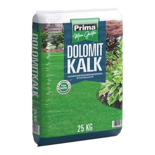 Prima Dolomitkalk 25 kg - Zur Gesunderhaltung von Gartenböden und Rasenflächen - Mit hohem Magnesiumgehalt von Erdenwerk Gregor Ziegler GmbH