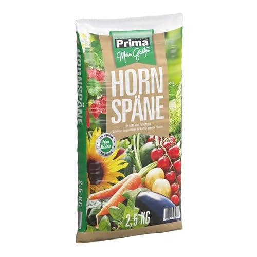 Prima Hornspäne 2,5 kg - rein organische Naturdünger zur biologischen Düngung von Erdenwerk Gregor Ziegler GmbH