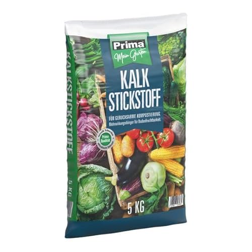 Prima Kalkstickstoff 5 kg - für geruchsarme Kompostierung. Mehrwirkungsdünger für Bodendruchtbarkeit. von Erdenwerk Gregor Ziegler GmbH