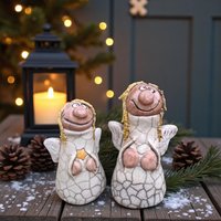 Engel-Set Aus Keramik, Geschenkidee, Weihnachtsdeko, Sammlerstück, Einzigartig, Keramikdeko, Schutzengel, Engelfigur Engel-Set Aus Keramik, Geschenkidee, Weihnachtsdeko, Sammlerstück, Einzigartig, Keramikdeko, Schutzengel, Engelfigur von Erdumdrehungkeramik