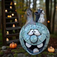 Herbstdekoration Mit Charme - Handgemachter Kürbis von Erdumdrehungkeramik