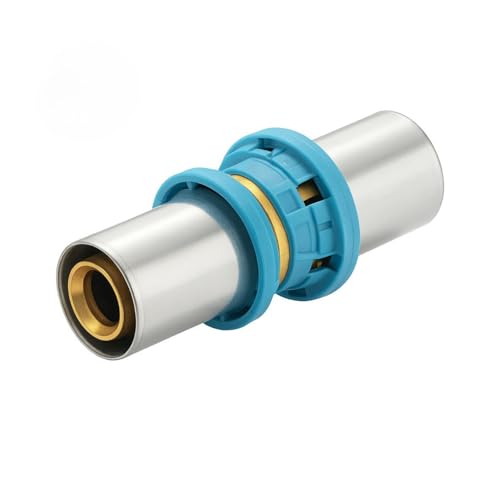 Erfu Gerader Muffe, mehrschichtig, DVGW-zertifiziert, Mehrprofile U/H/TH – Verbindungsstück aus Messing, zuverlässig und langlebig (26-x-20 mm) von Erfu
