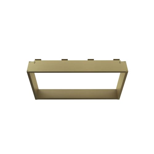 Erfu Oberflächennische für Duschwand - 4 Handtuchhaken - Aluminium - 60 x 30 x 8 cm (Gebürstetes Gold) von Erfu