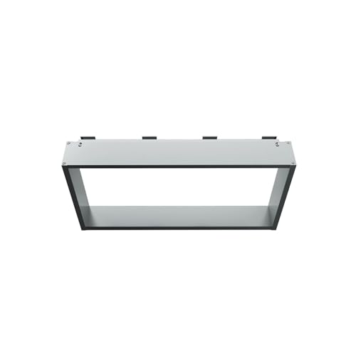 Erfu Oberflächennische für Duschwand - 4 Handtuchhaken - Aluminium - 60 x 30 x 8 cm (Glänzendes Aluminium) von Erfu