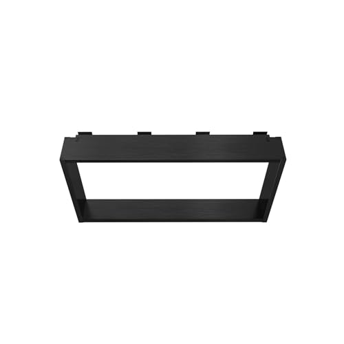 Erfu Oberflächennische für Duschwand - 4 Handtuchhaken - Aluminium - 60 x 30 x 8 cm (Gunmetal) von Erfu