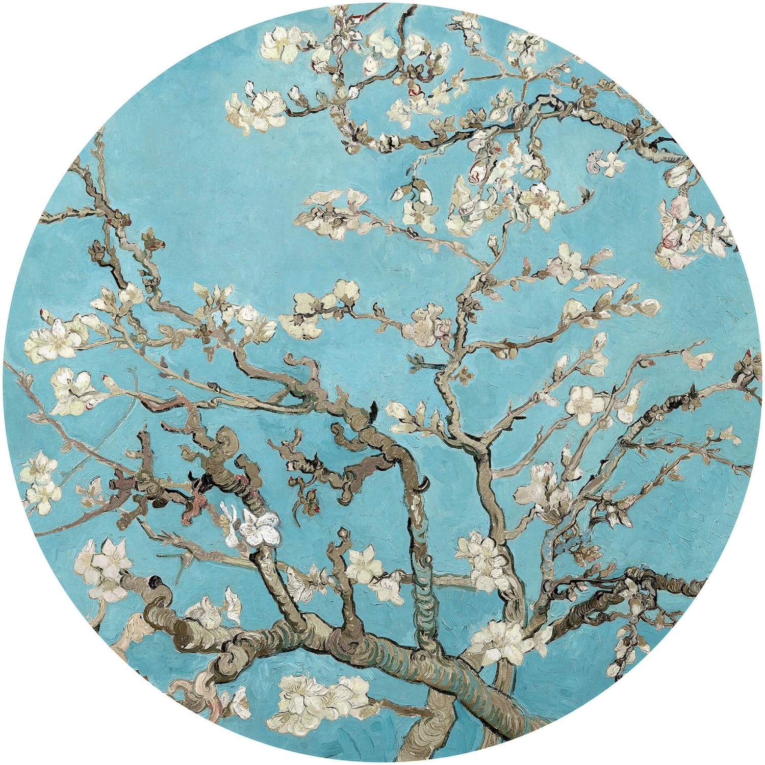 Erfurt Fototapete Vlies Almond Blossom Van Gogh Blue Ø 188 cm von Erfurt