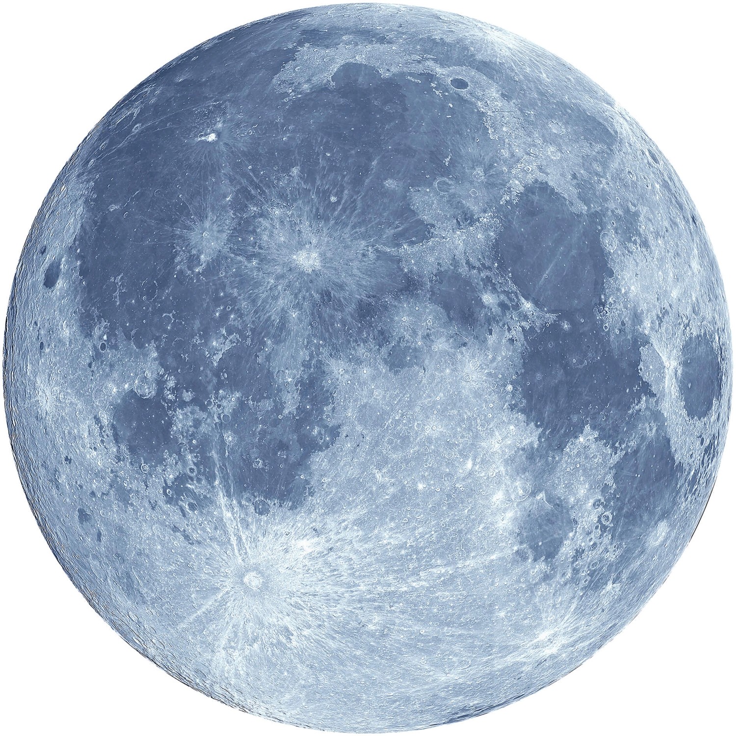 Erfurt Fototapete Vlies Vollmond Ø 140 cm von Erfurt