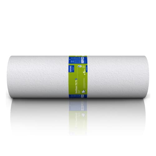 Erfurt Rauhfaser 79 PRO Weiß Rauhfasertapete rustikale Strukturtapete überstreichbar 1 Rolle 60 x 0.75m von Erfurt