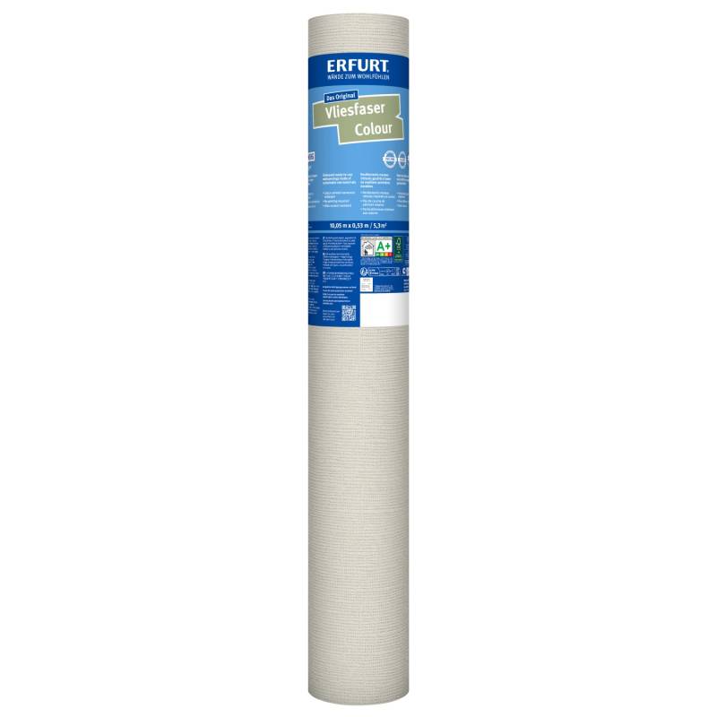Erfurt Vliesfaser Colour 302-4 Beige Dunkel 10,5 m x 0,53 m von Erfurt