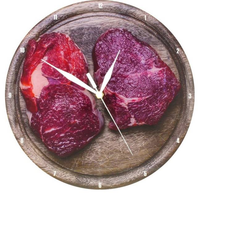 Erfurth Fun Wanduhr Wanduhr Steak von Erfurth Fun