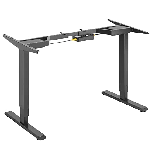 Ergo Office ER-422 Sitz-Steh-Schreibtisch Elektrisch Höhenverstellbarer Schreibtisch max. Höhe 128 cm Touchpanel Tischgestell bis 125kg Bürotisch ohne Tischplatte von Ergo Office