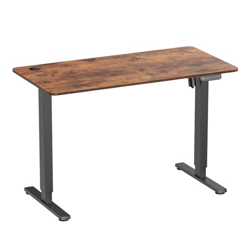 Ergo Office ER-451 Sitz-Steh-Schreibtisch, Ergonomischer Schreibtisch mit Höhenverstellung | Elektrisch höhenverstellbar, max Höhe 114cm, Tischplatte 120x60cm | Belastung bis 70kg von Ergo Office