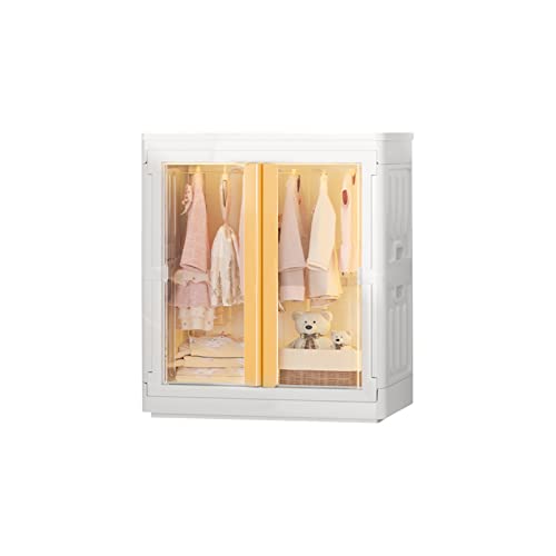 Ergocar Faltbare Aufbewahrungsbox Kleiderschrank, Stapelbare Kunststoff Aufbewahrungsbox, Langlebig Transparent Aufbewahrungsbox, für Büro, Kinderzimmer, Wohnzimmer von Ergocar