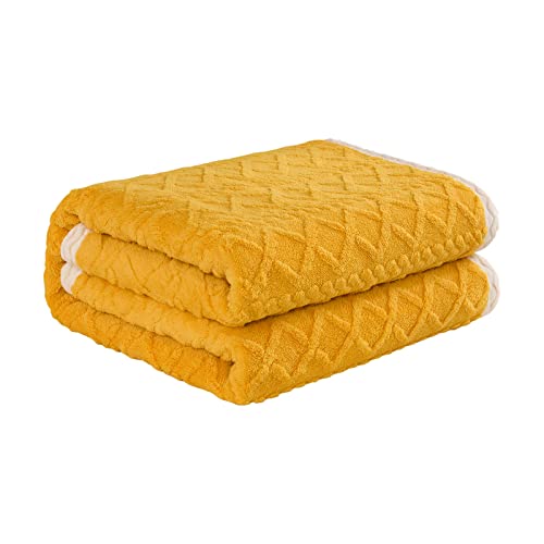 Ergocar Kuscheldecke, Sofadecke Doppelgesicht Dicke Decke, Kuscheldecke Flauschig & Super Weich, Kunstpelz Fleece Sherpa Wolldecke für Couch, Stuhl und Bett von Ergocar