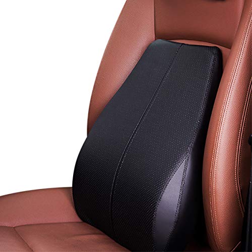 Ergocar Memory-Schaum Nackenkissen & Lendenkissen PU-Leder Rückenstützkissen Zur Rückenentlastung für Zuhause Büro Auto und Reise (Schwarz, Lendenkissen) Ergocar Memory-Schaum Nackenkissen & Lendenkissen PU-Leder Rückenstützkissen Zur Rückenentlastung für Zuhause Büro Auto und Reise (Schwarz, Lendenkissen) von Ergocar