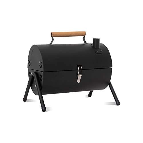 Ergocar Tragbar Holzkohlegrills, 2 in 1 Picknickgrill mit Backblech, Einfach zu säubern BBQ-Tischgrill, Barbecue Grill für Picknick Garten Terrasse Camping Reisen von Ergocar