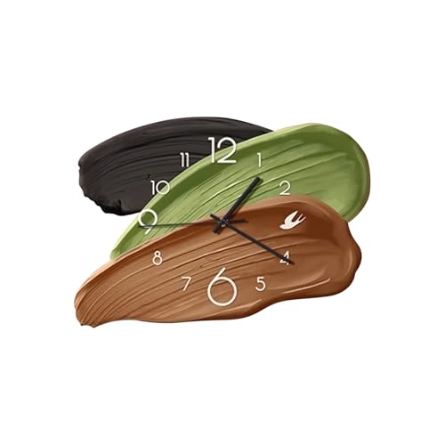 Ergocar Wanduhr Moderner Kunststil Batteriebetrieben 40x28 cm Geräuschloses Ideal Für Die Dekoration Von Küche Schlafzimmer Und Wohnzimmer von Ergocar