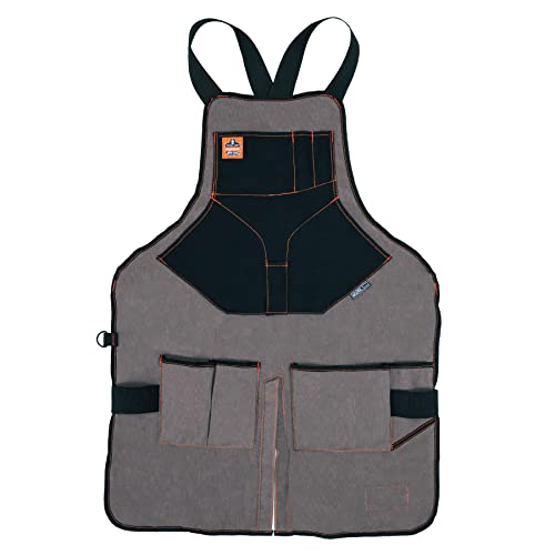 Ergodyne - 13696 Arsenal 5705 Werkzeugschürze in voller Länge, 13 Taschen, grau von Ergodyne