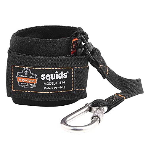 Ergodyne Squids 3114 Trageband für das Handgelenk, mit Karabiner, 1,4 kg, Schwarz von Ergodyne