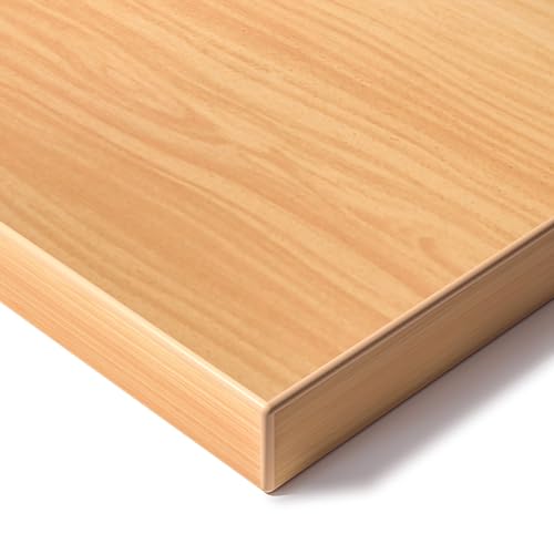 Ergofino Tischplatte 140x80 cm, Perfekt für höhenverstellbare Schreibtische, Esstisch, Schreibtischplatte 2,5 cm stark, Tischplatte aus MDF-Material (Buche) von Ergofino