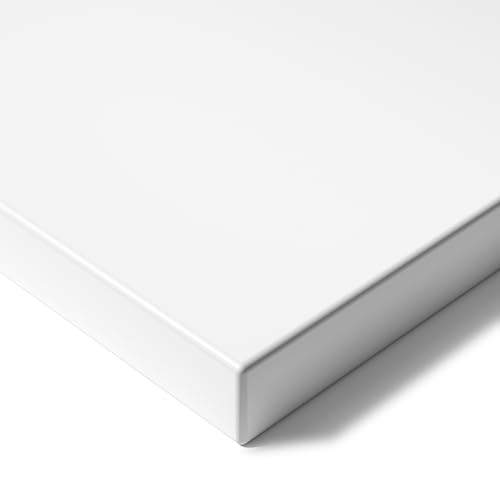 Ergofino Tischplatte 180x80 cm, Perfekt für höhenverstellbare Schreibtische, Esstisch, Schreibtischplatte 2,5 cm stark, Tischplatte aus MDF-Material (Weiß) von Ergofino