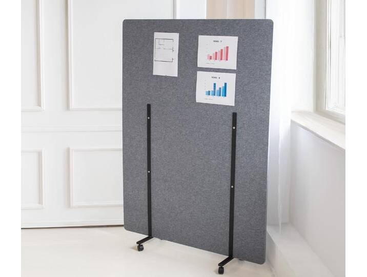 Akustik Stellwand Dunkelgrau Akustik Stellwand Dunkelgrau von Ergolutions