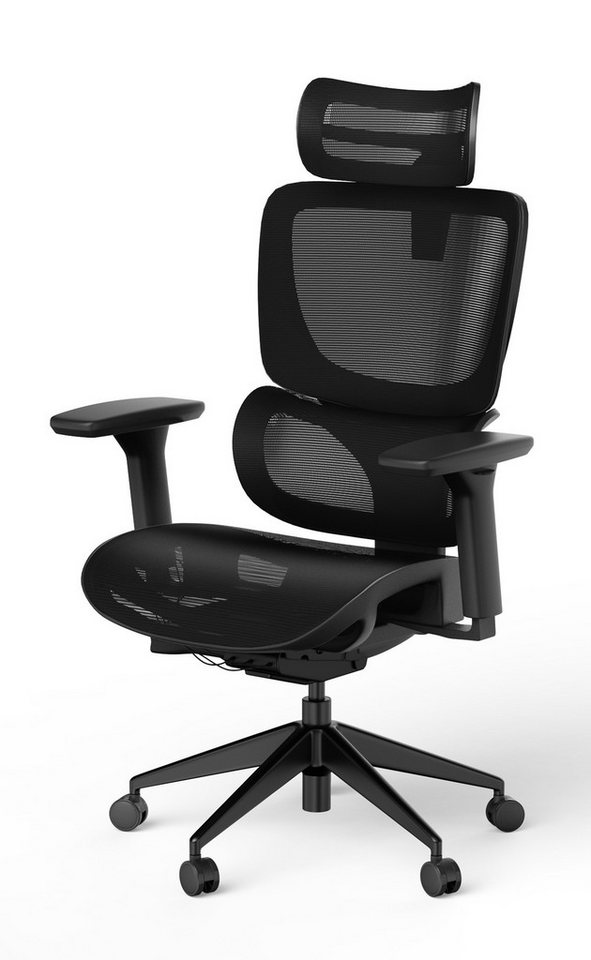 Ergolutions Bürostuhl ergonomisch SENTA FX Mesh Schreibtischstuhl, 7 Jahre Garantie / Sitzneigung / Schiebesitz / Lumbalstütze Ergolutions Bürostuhl ergonomisch SENTA FX Mesh Schreibtischstuhl, 7 Jahre Garantie / Sitzneigung / Schiebesitz / Lumbalstütze von Ergolutions