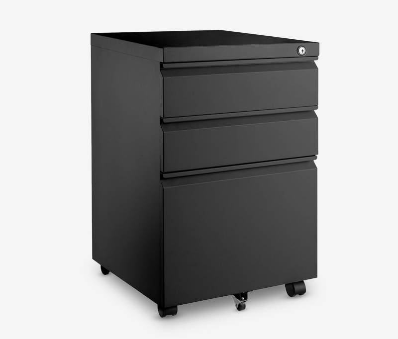 Ergolutions Rollcontainer Metall, 5 Jahre Garantie / mit Schloss / 3 große Fächer / Gleitlagerschienen Ergolutions Rollcontainer Metall, 5 Jahre Garantie / mit Schloss / 3 große Fächer / Gleitlagerschienen von Ergolutions