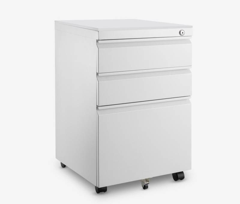Ergolutions Rollcontainer Metall mit Holzblende von Ergolutions