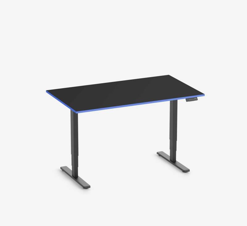Ergolutions Schreibtisch FOKUS elektrisch höhenverstellbarer Gamingschreibtisch, 100 kg Traglast / Kollisionsschutz / 3-Fach-Memory / Timer von Ergolutions