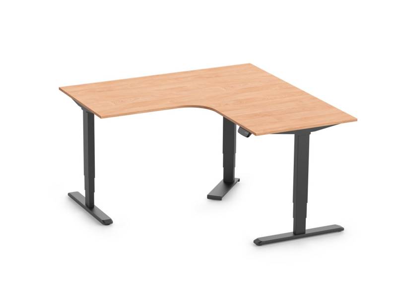 Ergolutions Schreibtisch PRIMUS elektrisch höhenverstellbarer Eckschreibtisch, 180 kg Traglast / Leise / Timer / Memory / Kollisionssensor Ergolutions Schreibtisch PRIMUS elektrisch höhenverstellbarer Eckschreibtisch, 180 kg Traglast / Leise / Timer / Memory / Kollisionssensor von Ergolutions