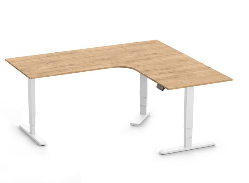 Ergolutions Schreibtisch PRIMUS elektrisch höhenverstellbarer Eckschreibtisch, 180 kg Traglast / Leise / Timer / Memory / Kollisionssensor Ergolutions Schreibtisch PRIMUS elektrisch höhenverstellbarer Eckschreibtisch, 180 kg Traglast / Leise / Timer / Memory / Kollisionssensor von Ergolutions