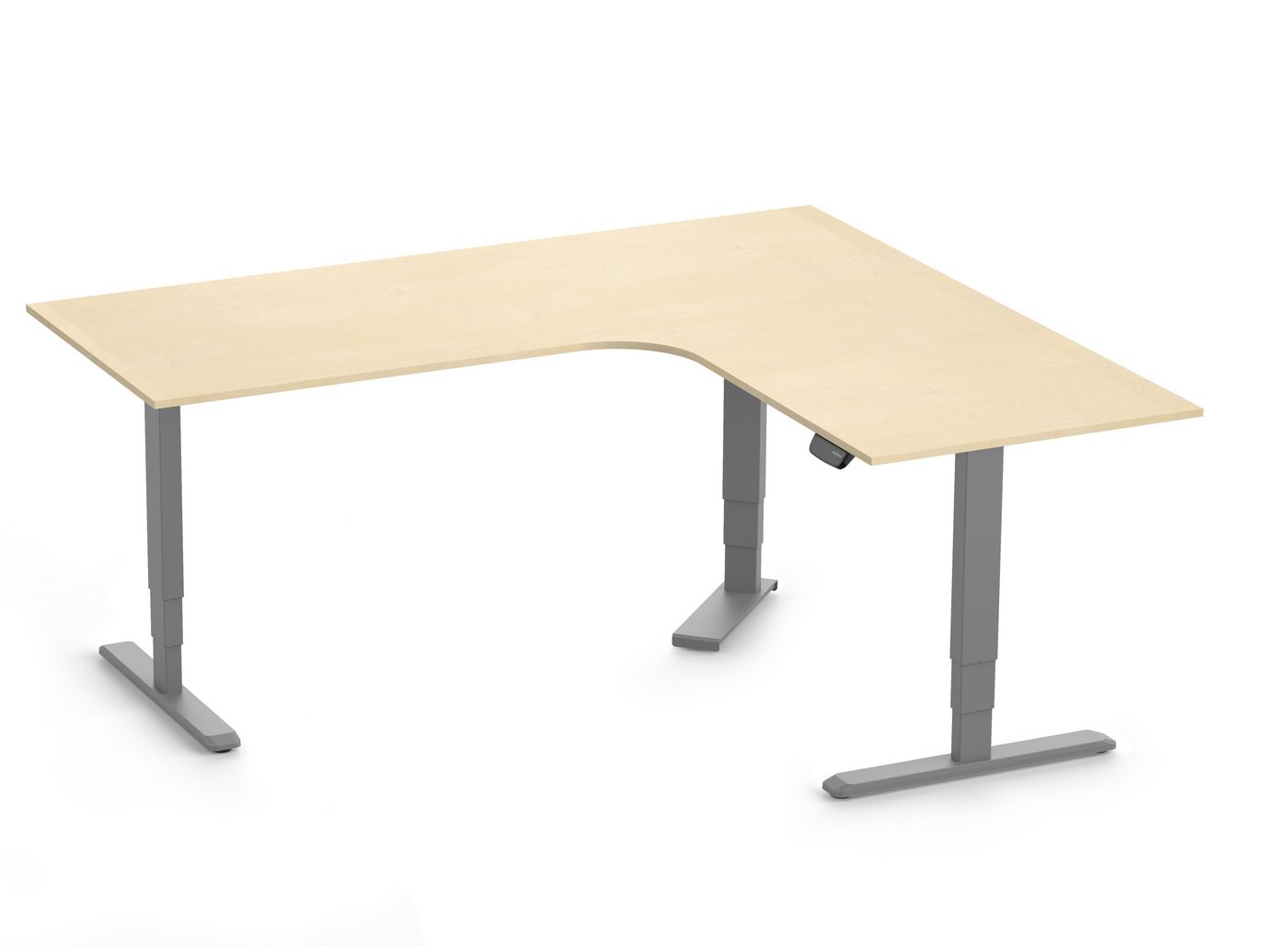 Ergolutions Schreibtisch PRIMUS elektrisch höhenverstellbarer Eckschreibtisch, 180 kg Traglast / Leise / Timer / Memory / Kollisionssensor Ergolutions Schreibtisch PRIMUS elektrisch höhenverstellbarer Eckschreibtisch, 180 kg Traglast / Leise / Timer / Memory / Kollisionssensor von Ergolutions